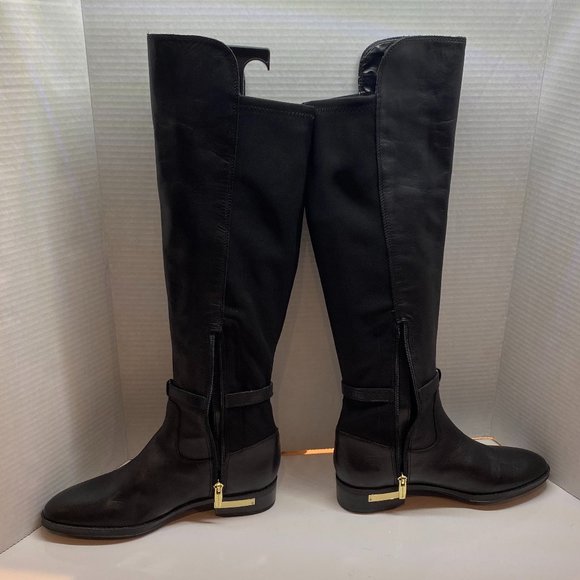 Vince Camuto Pretanna Black Leather Tall Boot - Picture 6 of 16